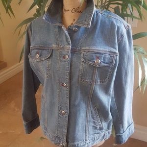 EUC Chico's Denim Jacket